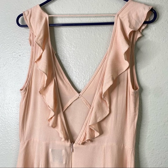 Privacy Please Ruffle V-Neck Mini Dress Pink - Picture 3 of 8